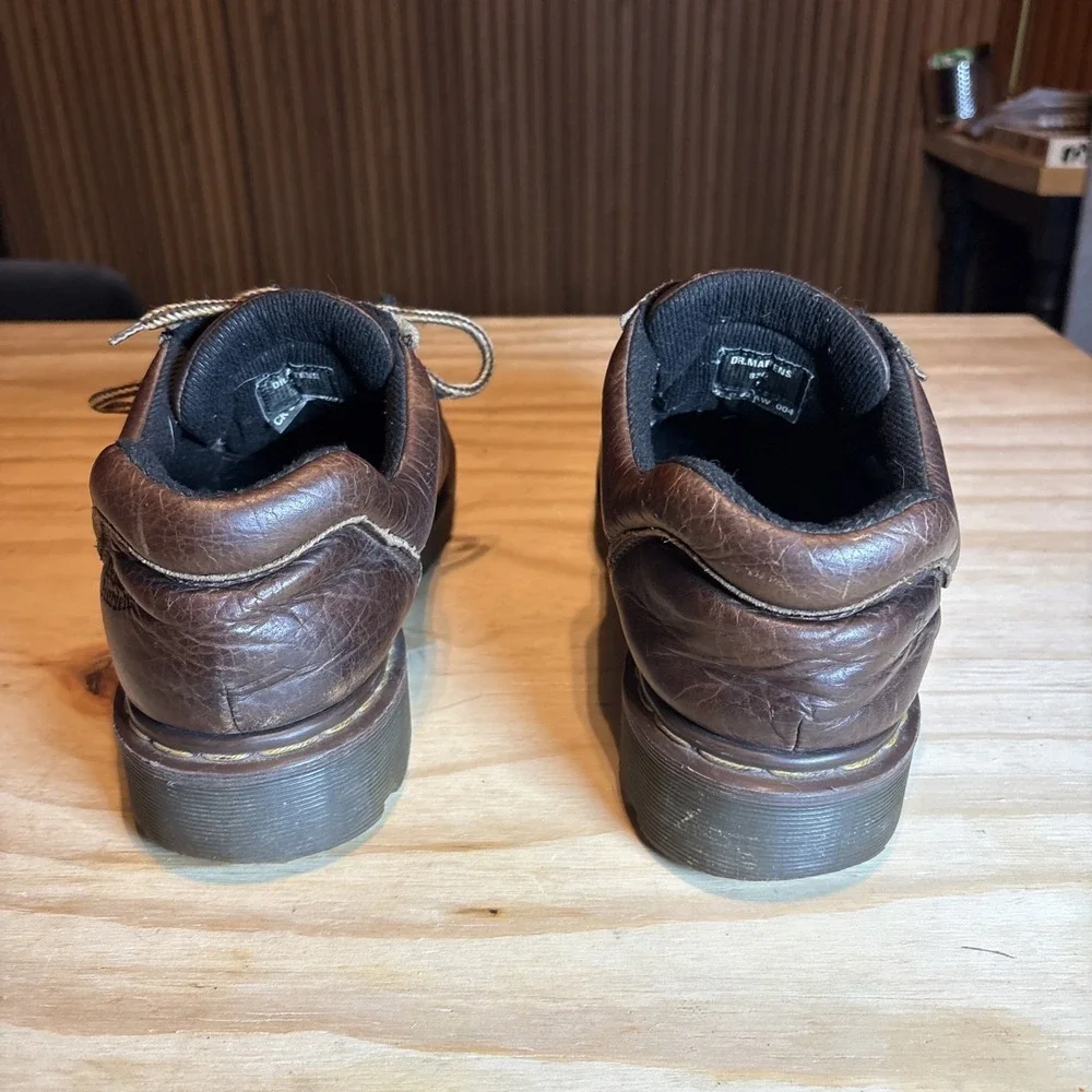 Dr Martens 8312 Vintage 90s Y2K Brown Leather Chunky Shoes Via Boots Mens Sz 11